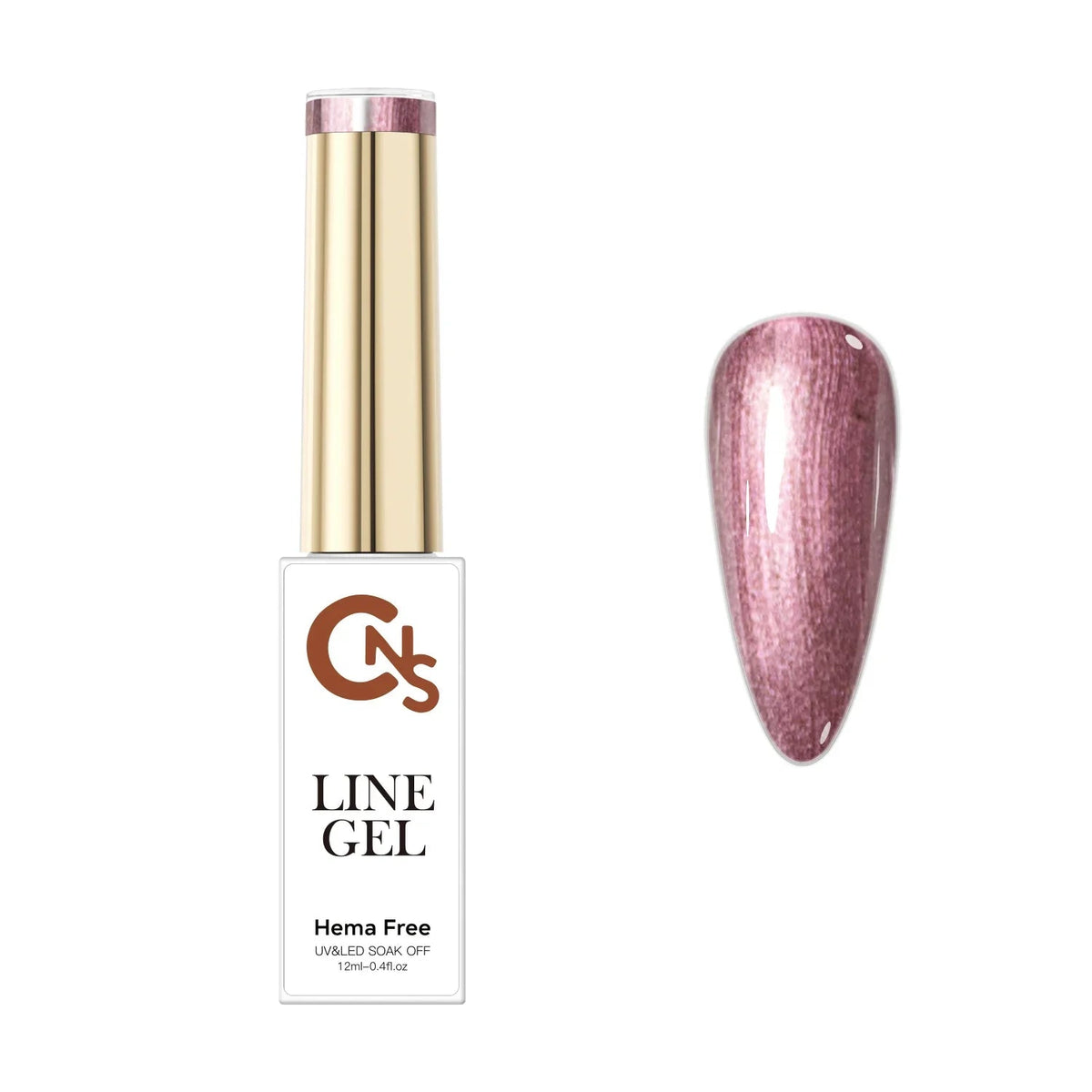 CNS Metallic Gel Liner - Rose Gold - Cordoza Nail Supply