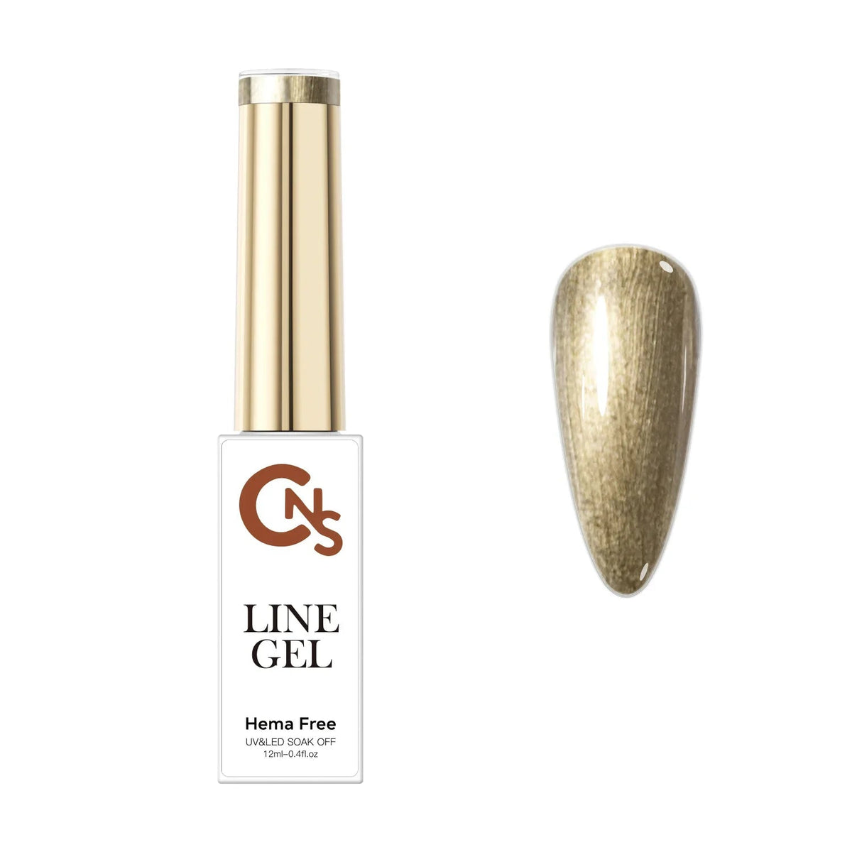 CNS Metallic Gel Liner - Warm Gold - Cordoza Nail Supply