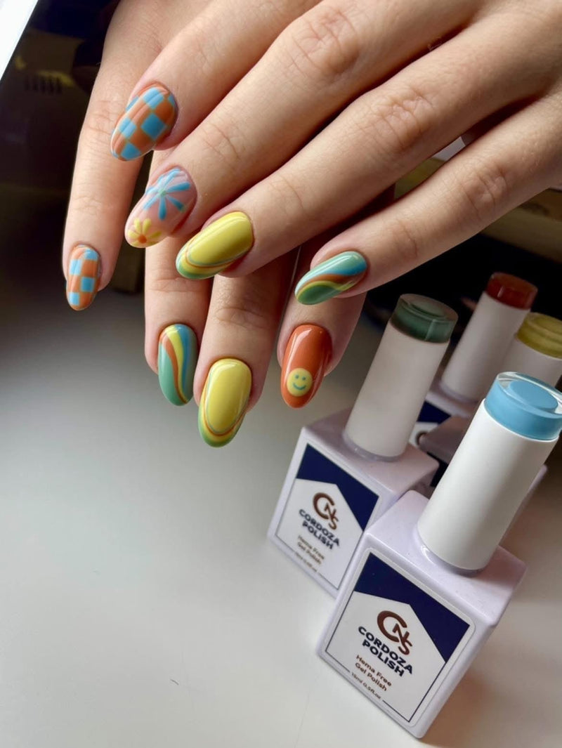 Field of Flowers 9pc Collection - CNS Hema Free Gel Polish - Cordoza Nail Supply