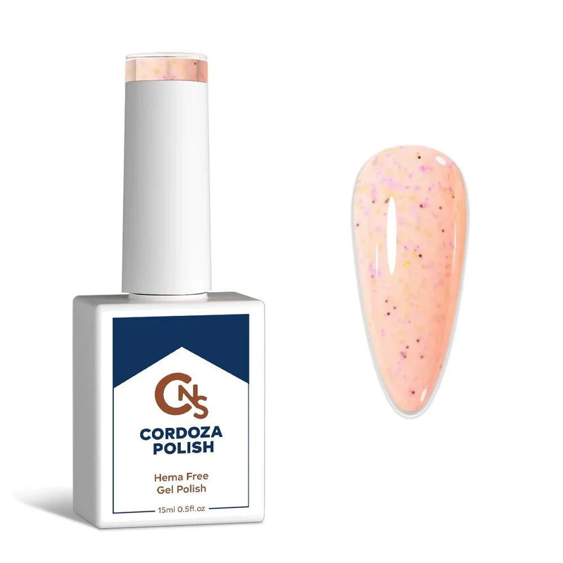 Frosted Freckle - CNS Hema Free Speckle Gel Polish - Cordoza Nail Supply