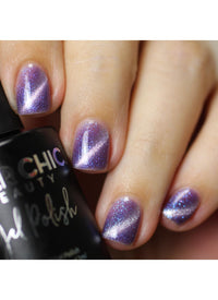 Galactic Night - Cats Eye Iridescent Gel Polish - Cordoza Nail Supply