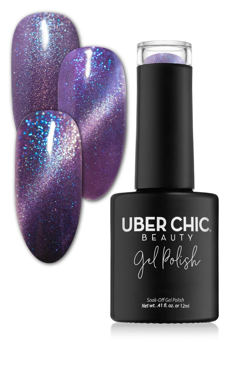 Galactic Night - Cats Eye Iridescent Gel Polish - Cordoza Nail Supply