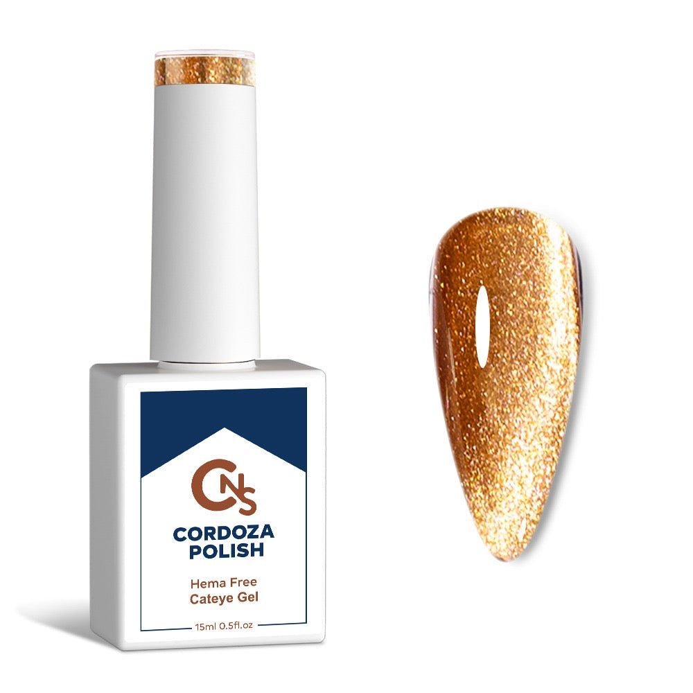 Gold Be Told - CNS Hema Free Cateye Gel Polish - Cordoza Nail Supply