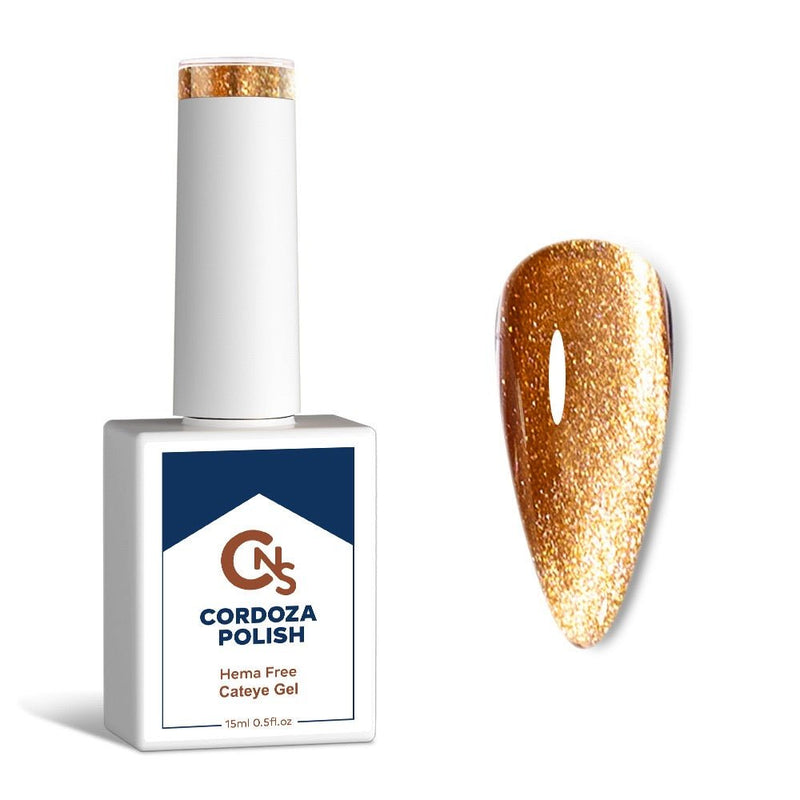 Gold Be Told - CNS Hema Free Cateye Gel Polish - Cordoza Nail Supply