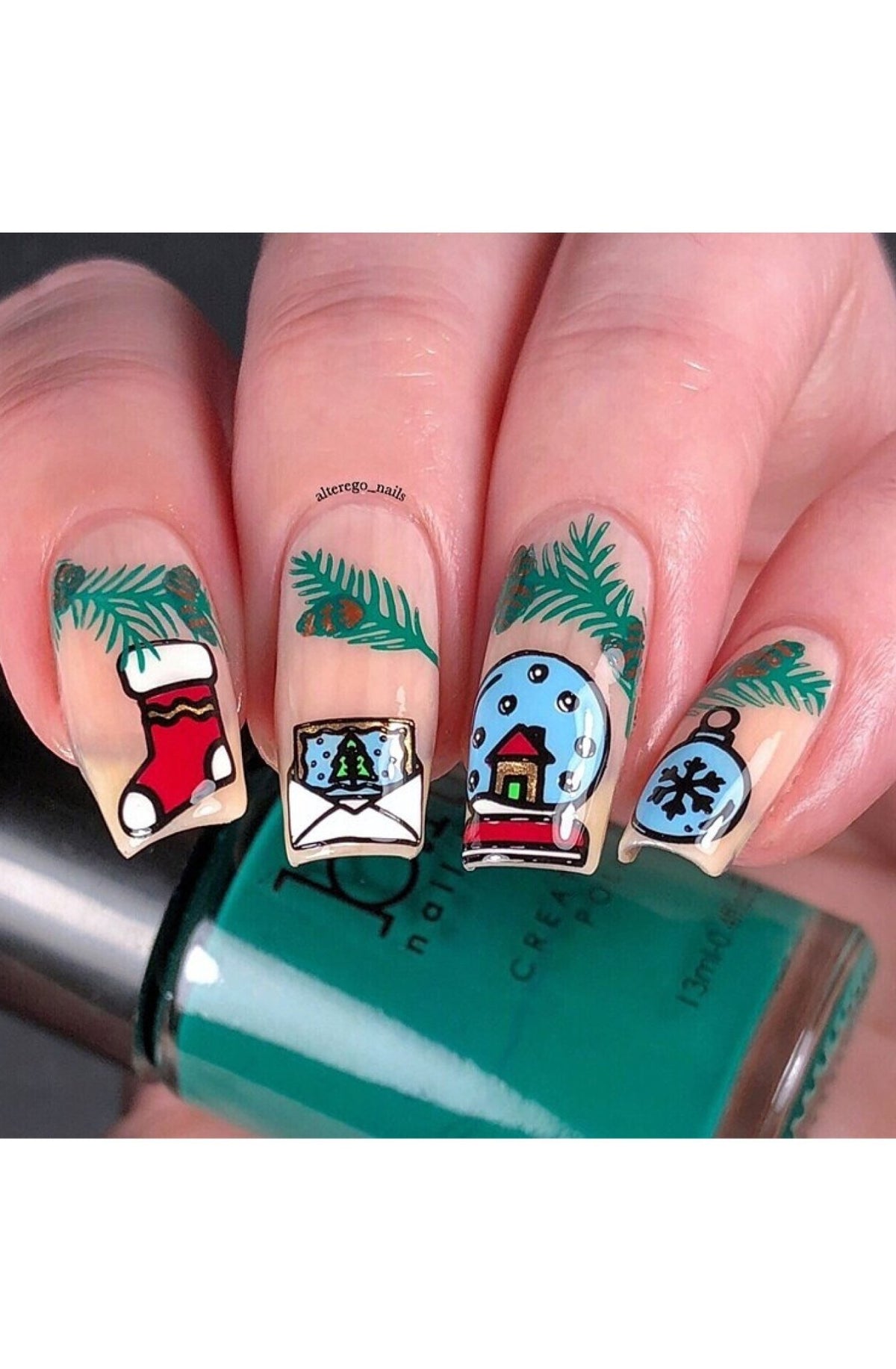Happy Christmas, (Christmas-04) - Cordoza Nail Supply