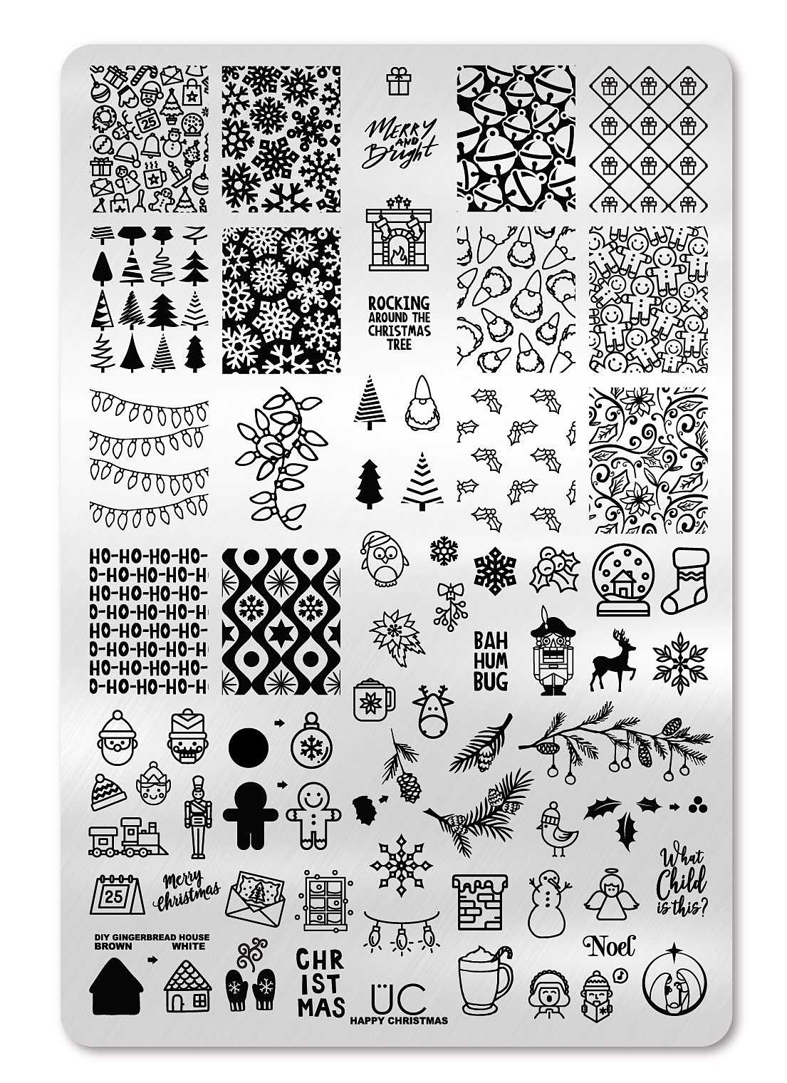 Happy Christmas, (Christmas-04) - Cordoza Nail Supply