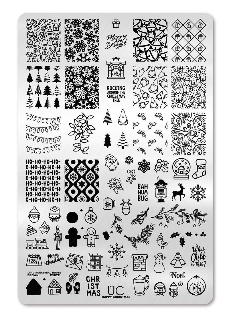 Happy Christmas, (Christmas-04) - Cordoza Nail Supply