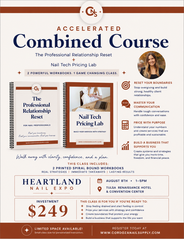 Accelerated Business Reset Intensive | Professional Relationship Reset + Nail Tech Pricing Lab | Heartland Nail Expo.