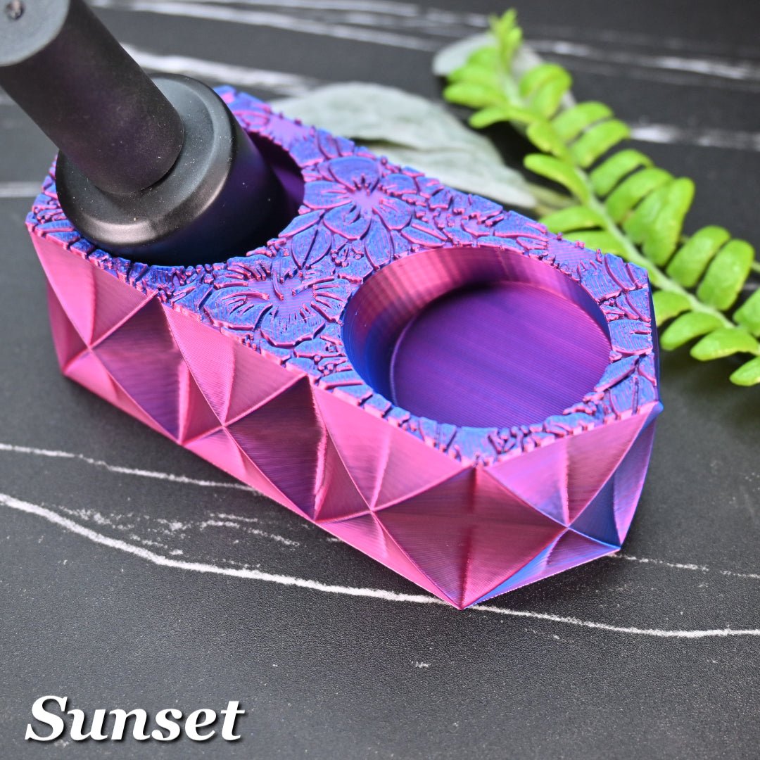 Hibiscus Dual Liquid Holder - Cordoza Nail Supply