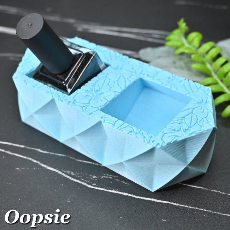 Hibiscus Dual Square Liquid Holder - Cordoza Nail Supply