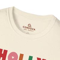 Holly Jolly Nail Tech T-Shirt - Cordoza Nail Supply