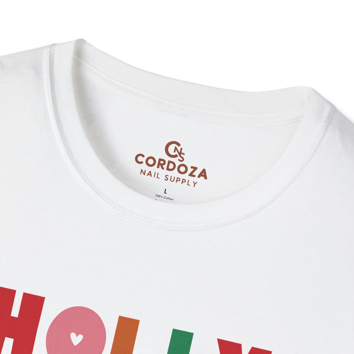 Holly Jolly Nail Tech T-Shirt - Cordoza Nail Supply