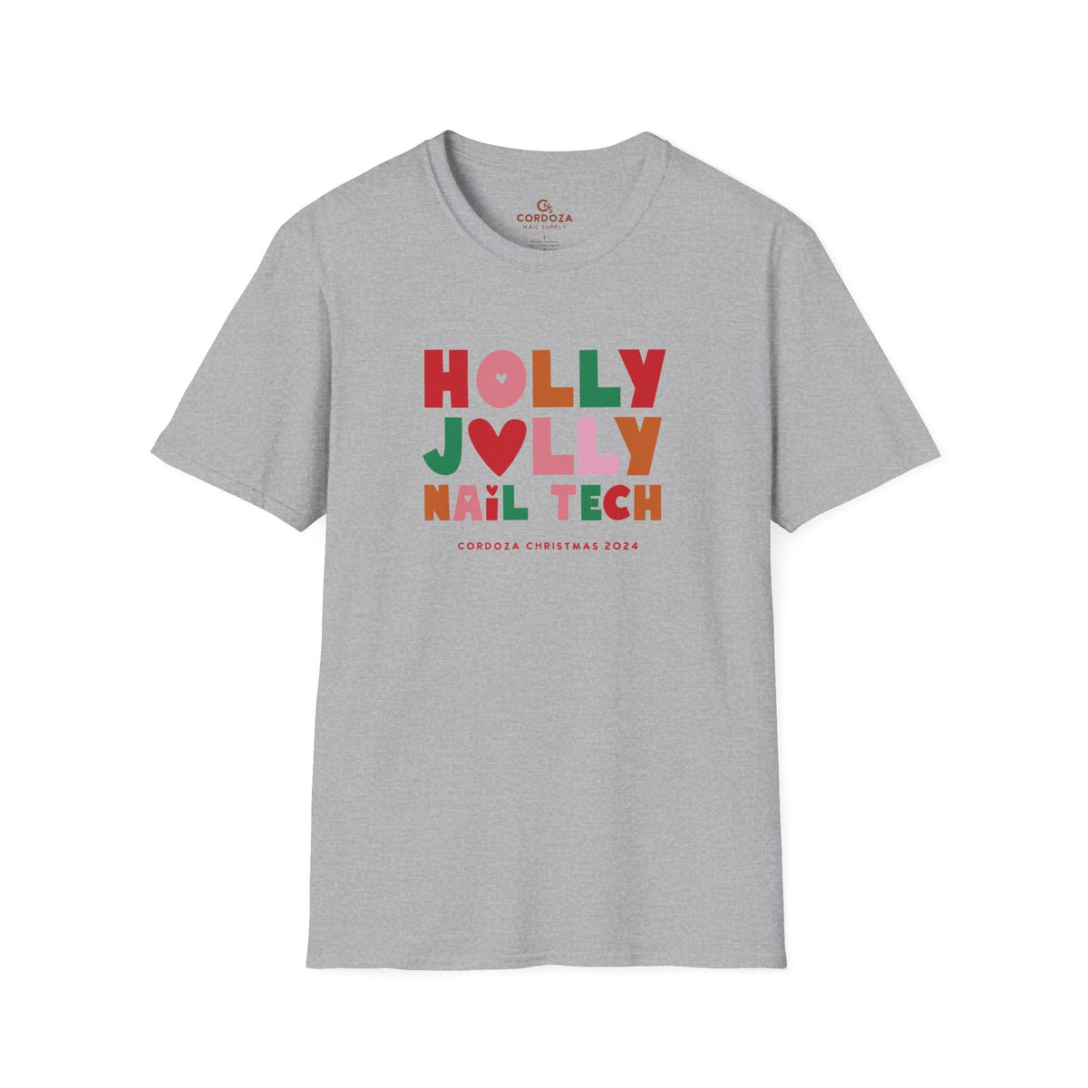 Holly Jolly Nail Tech T-Shirt - Cordoza Nail Supply