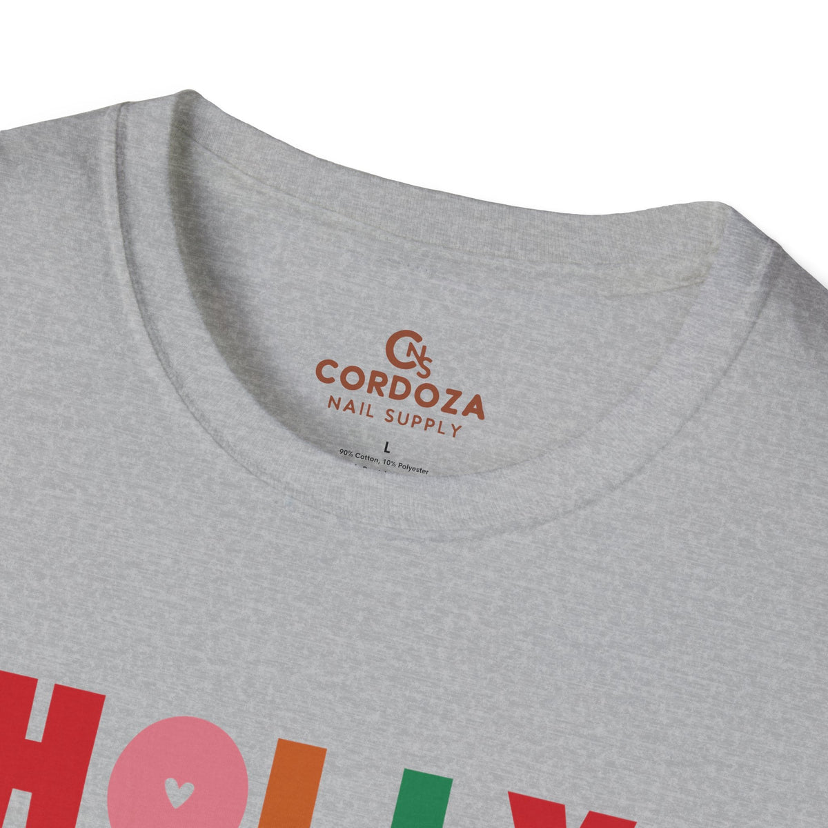 Holly Jolly Nail Tech T-Shirt - Cordoza Nail Supply