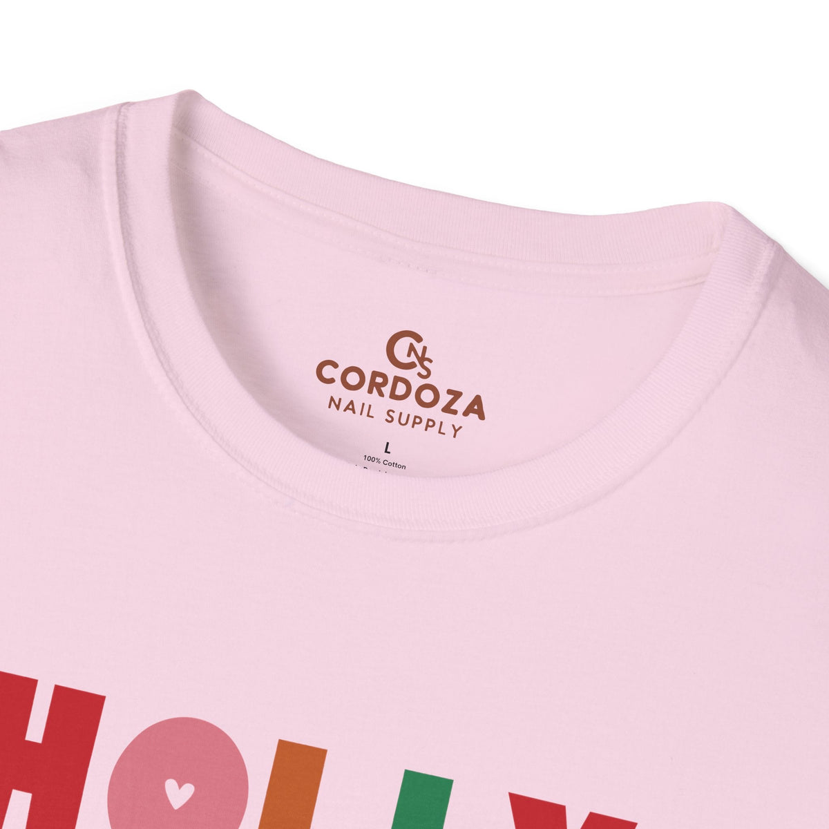 Holly Jolly Nail Tech T-Shirt - Cordoza Nail Supply