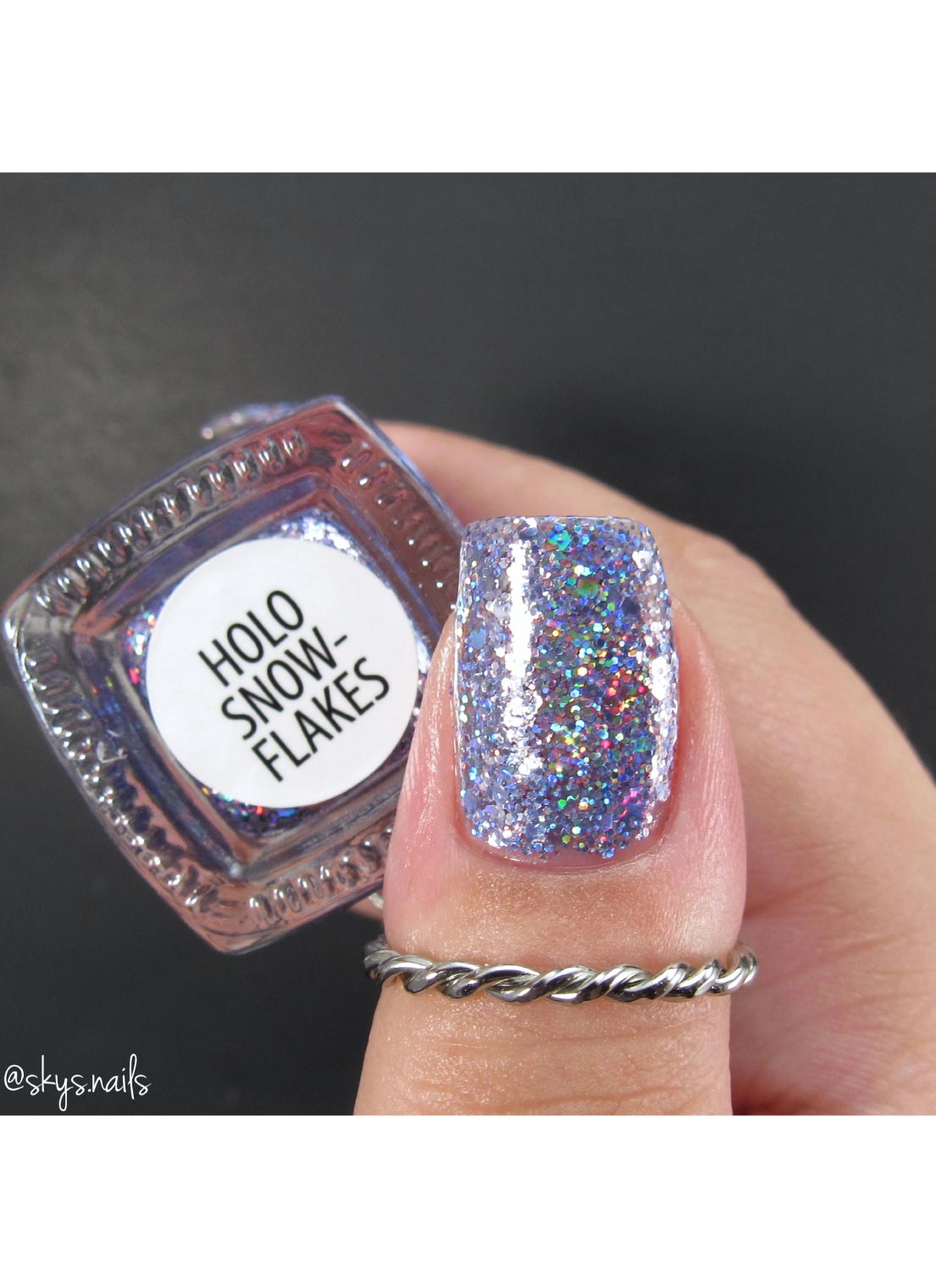 Holo Snowflakes - Holographic Polish - Cordoza Nail Supply