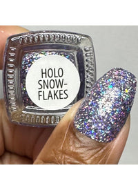 Holo Snowflakes - Holographic Polish - Cordoza Nail Supply
