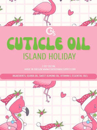 Island Holiday Cuticle Oil 2oz Dropper - Cordoza Nail Supply