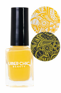 Lazy Little Bumblebee - Stamping Polish - Cordoza Nail Supply