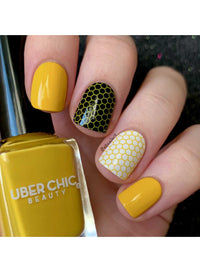 Lazy Little Bumblebee - Stamping Polish - Cordoza Nail Supply