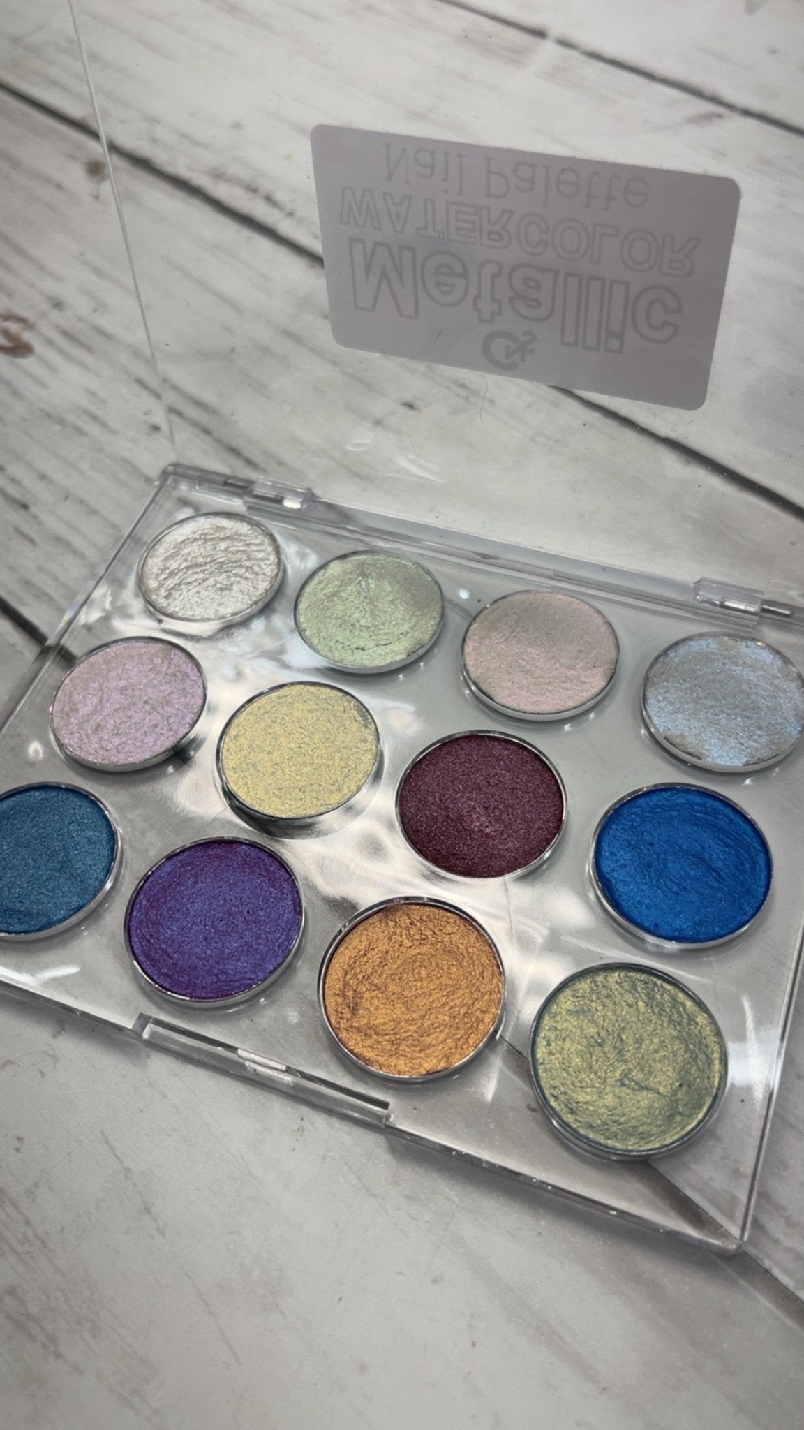 Metallic Watercolor Palette - 01 - Cordoza Nail Supply