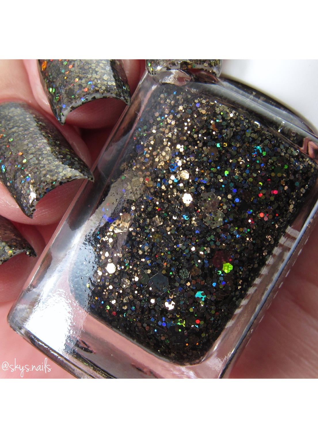 Midnight Howl - Holographic Polish - Cordoza Nail Supply
