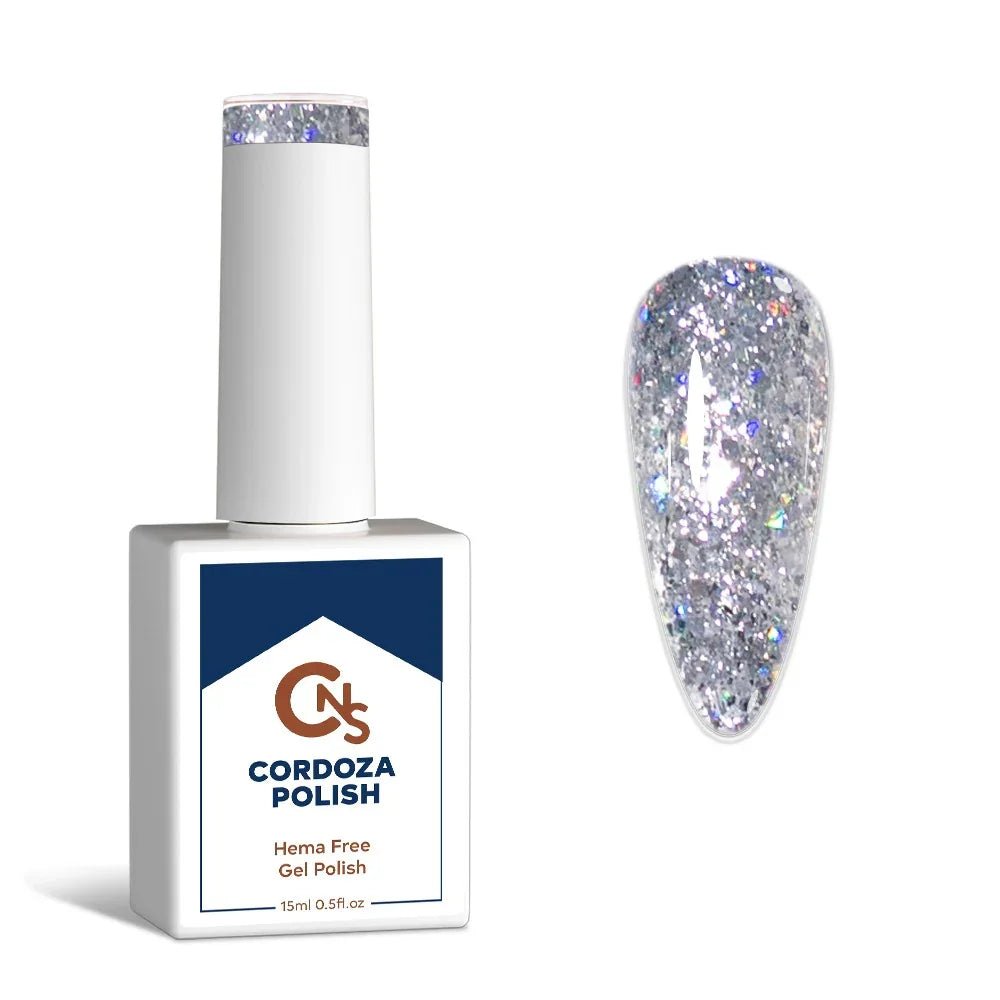 Mirrorball Moment - CNS Hema Free Glitter Gel Polish - Cordoza Nail Supply