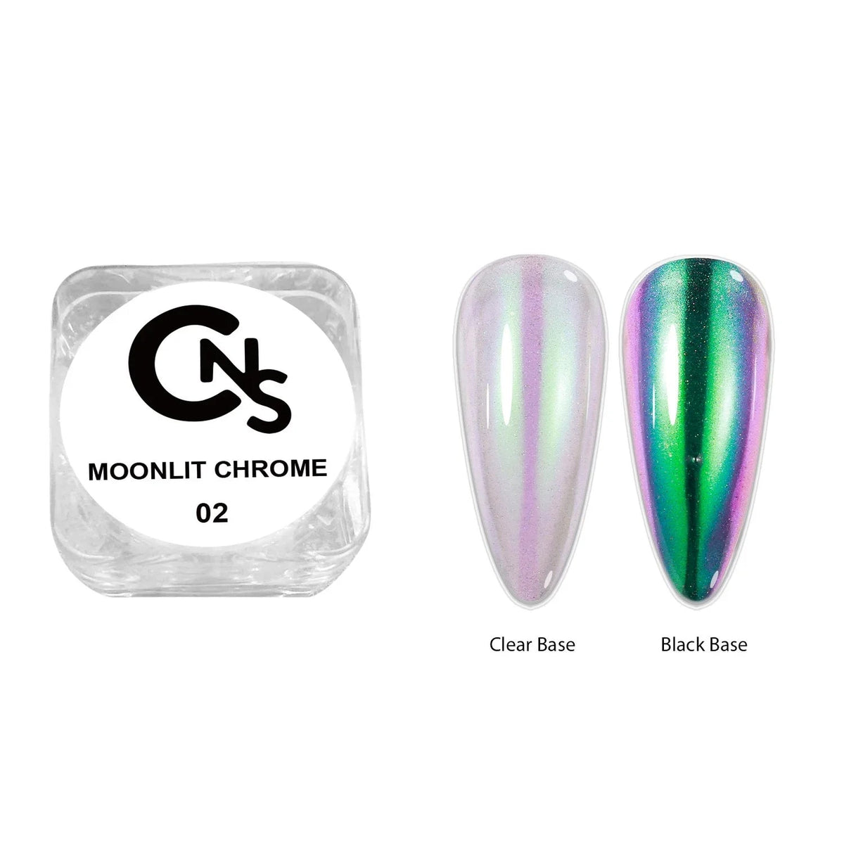 Moonlit Ice Translucent Mirror Powder 6pc PRE - ORDER - Cordoza Nail Supply