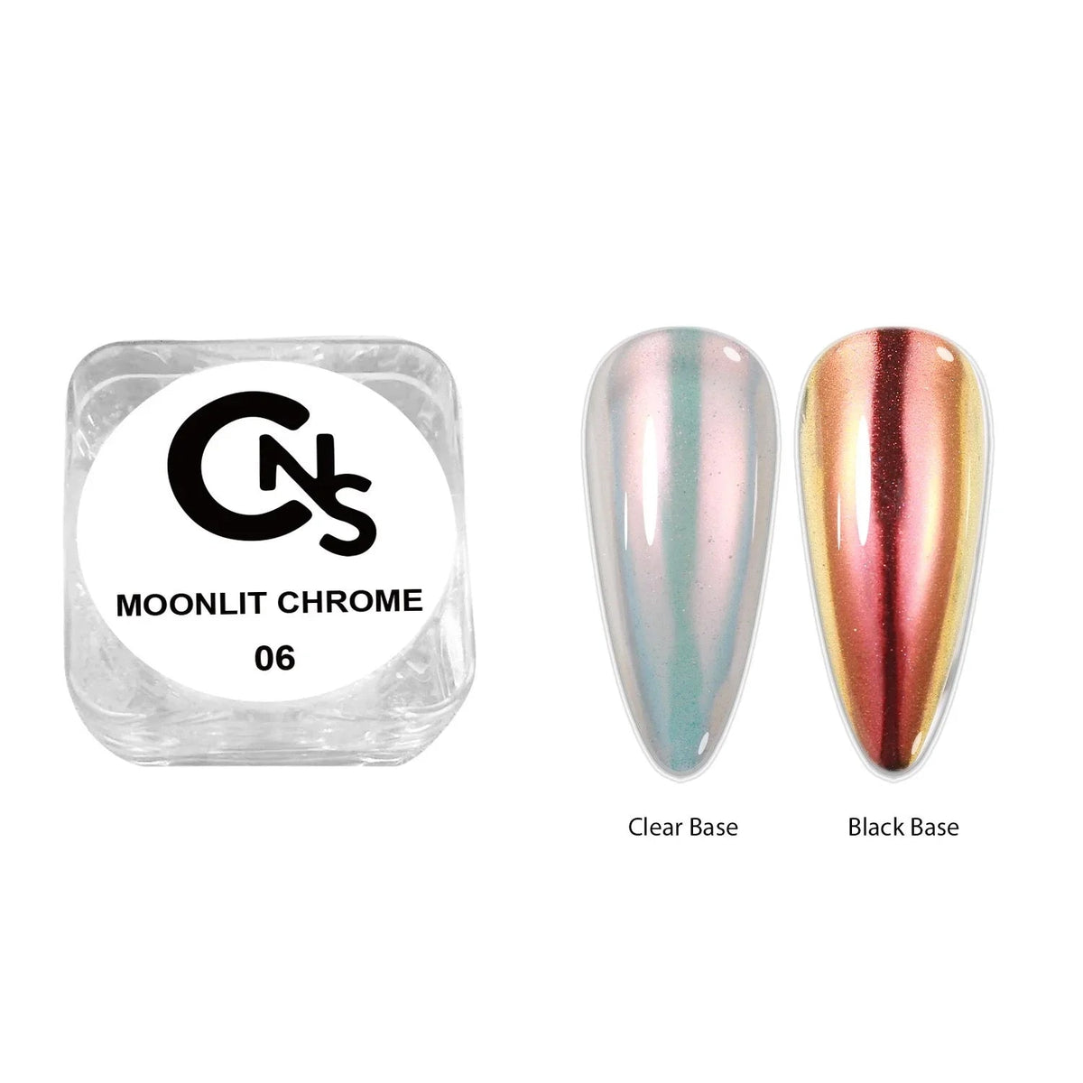 Moonlit Ice Translucent Mirror Powder 6pc PRE - ORDER - Cordoza Nail Supply