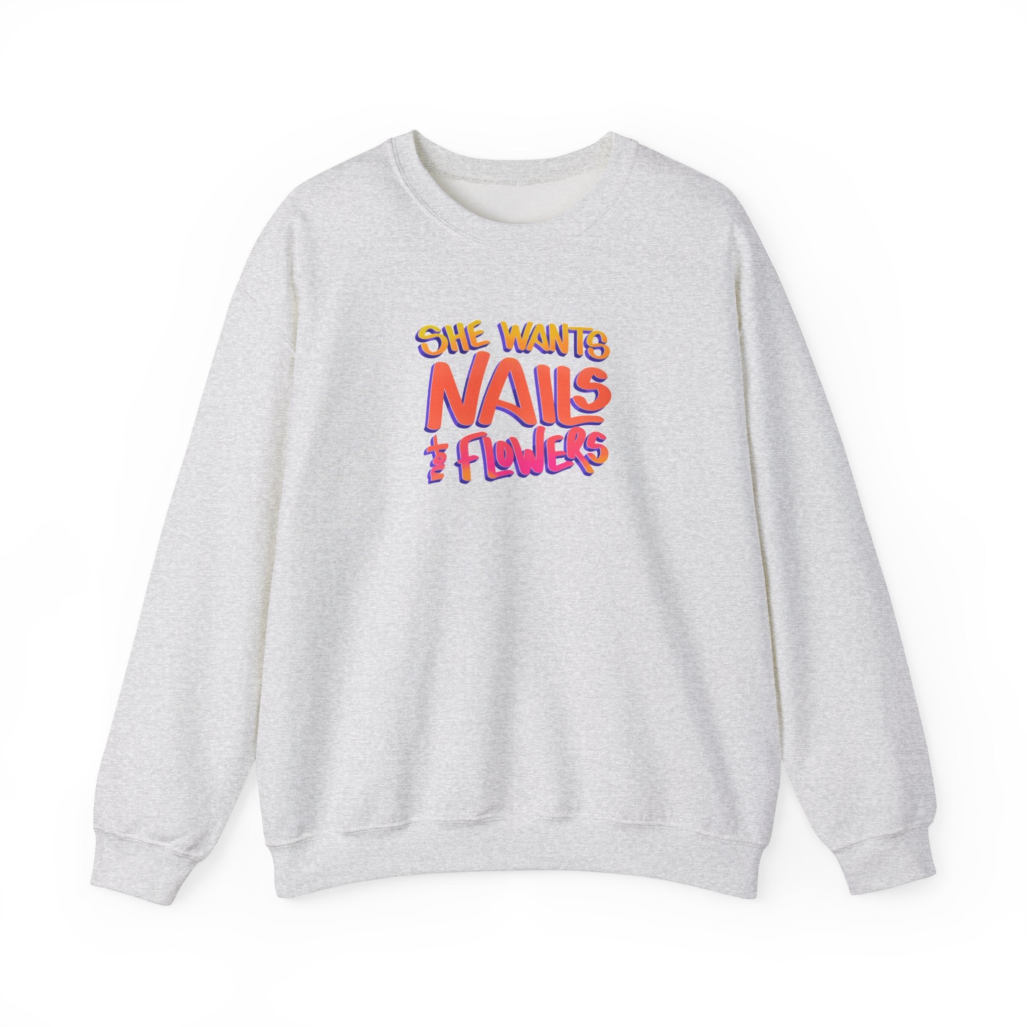 Nails Not Flowers Nail Tech Crewneck Sweatshirt – Cordoza