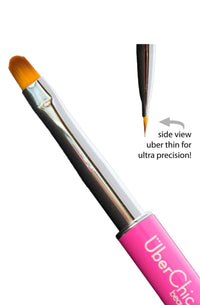 Oval Gel Clean Up Brush - Pink - Cordoza Nail Supply