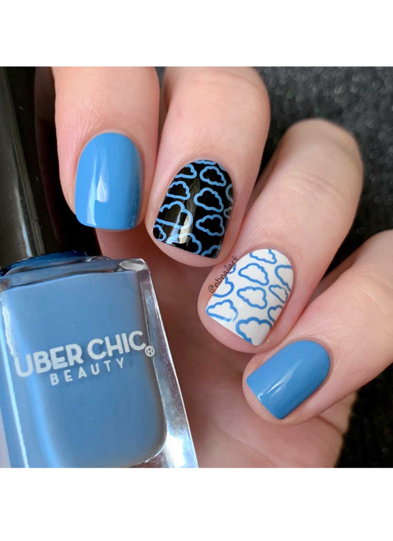 Partly Cloudy with a Chance of Glam - Stamping Polish - Cordoza Nail Supply