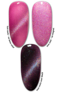 Picture Perfect Pink - Holo Cats Eye Gel Polish - Cordoza Nail Supply