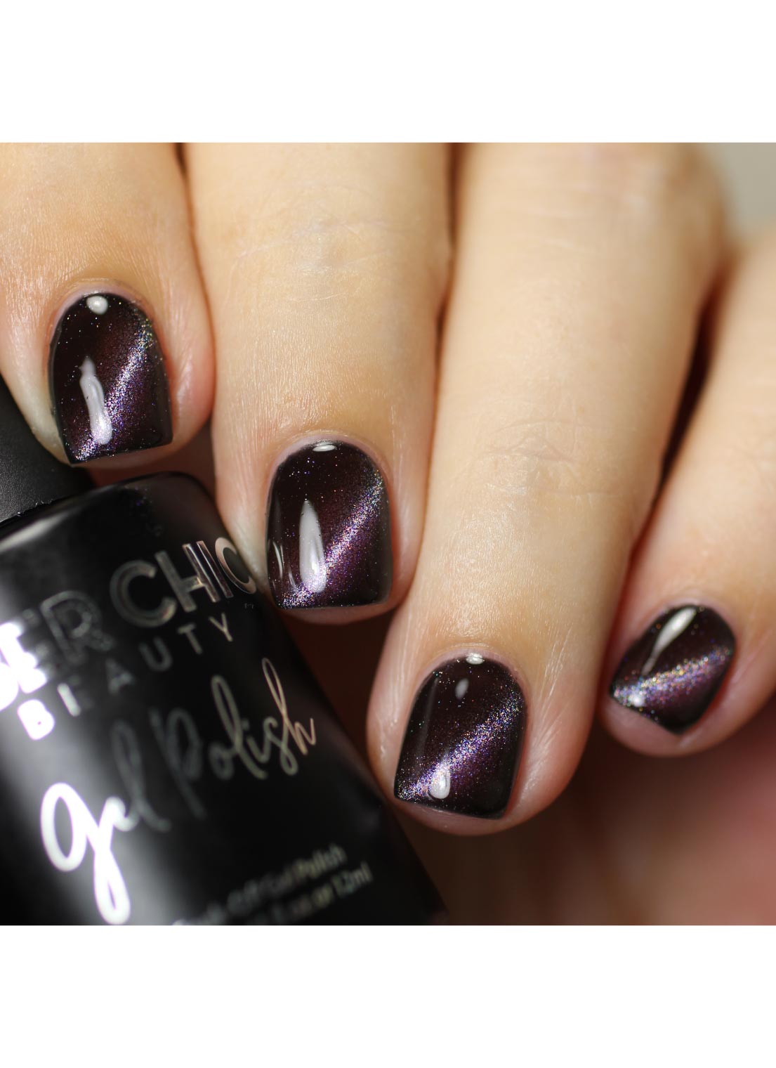 Picture Perfect Pink - Holo Cats Eye Gel Polish - Cordoza Nail Supply