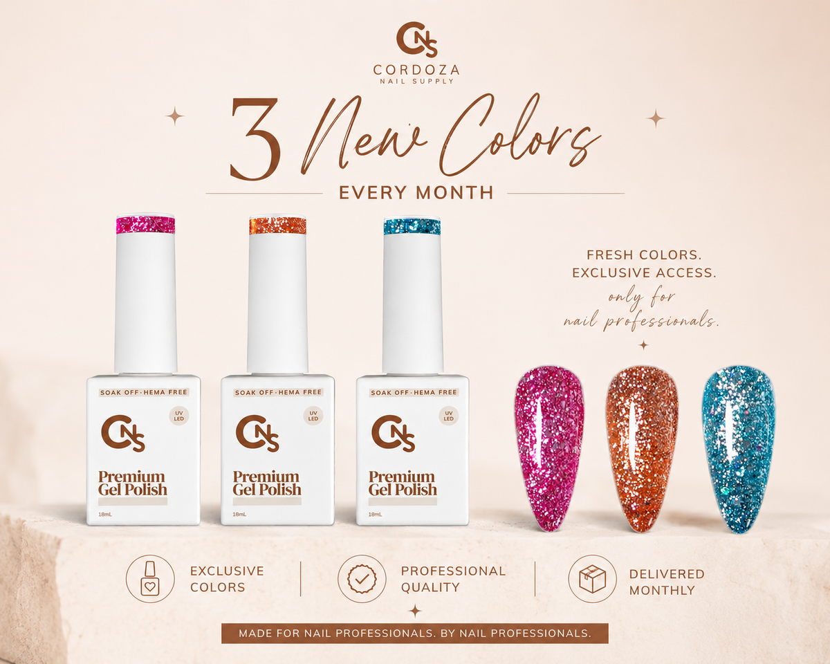 3pc Monthly Gel Polish Subscription - Color of the Month Club