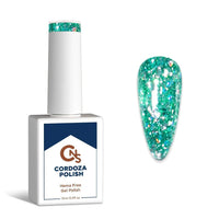 Poolside Hologlam - CNS Hema Free Glitter Gel Polish - Cordoza Nail Supply