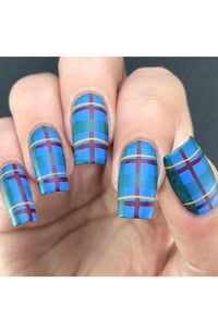 Pretty In Plaid-01 - Cordoza Nail Supply