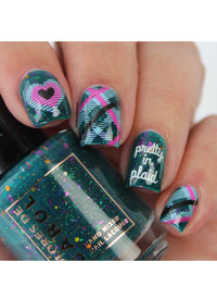 Pretty In Plaid-02 - Cordoza Nail Supply