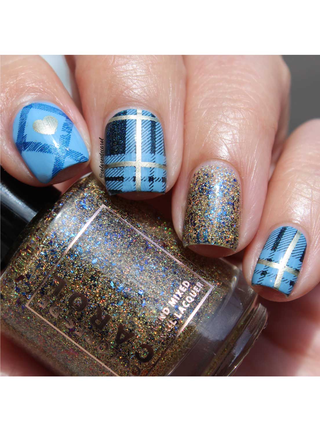 Pretty In Plaid-03 - Cordoza Nail Supply
