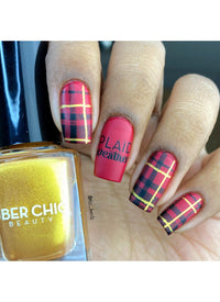 Pretty In Plaid-04 - Cordoza Nail Supply