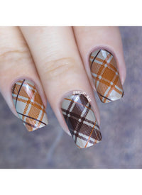 Pretty In Plaid-04 - Cordoza Nail Supply