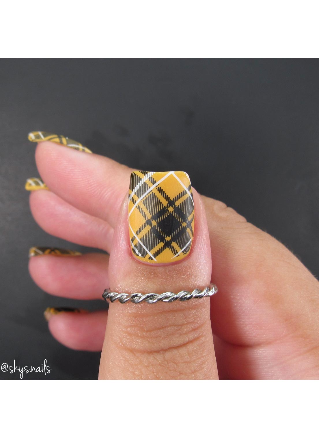 Pretty In Plaid-04 - Cordoza Nail Supply