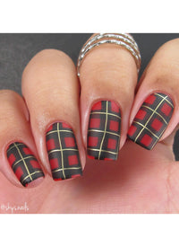 Pretty In Plaid-04 - Cordoza Nail Supply