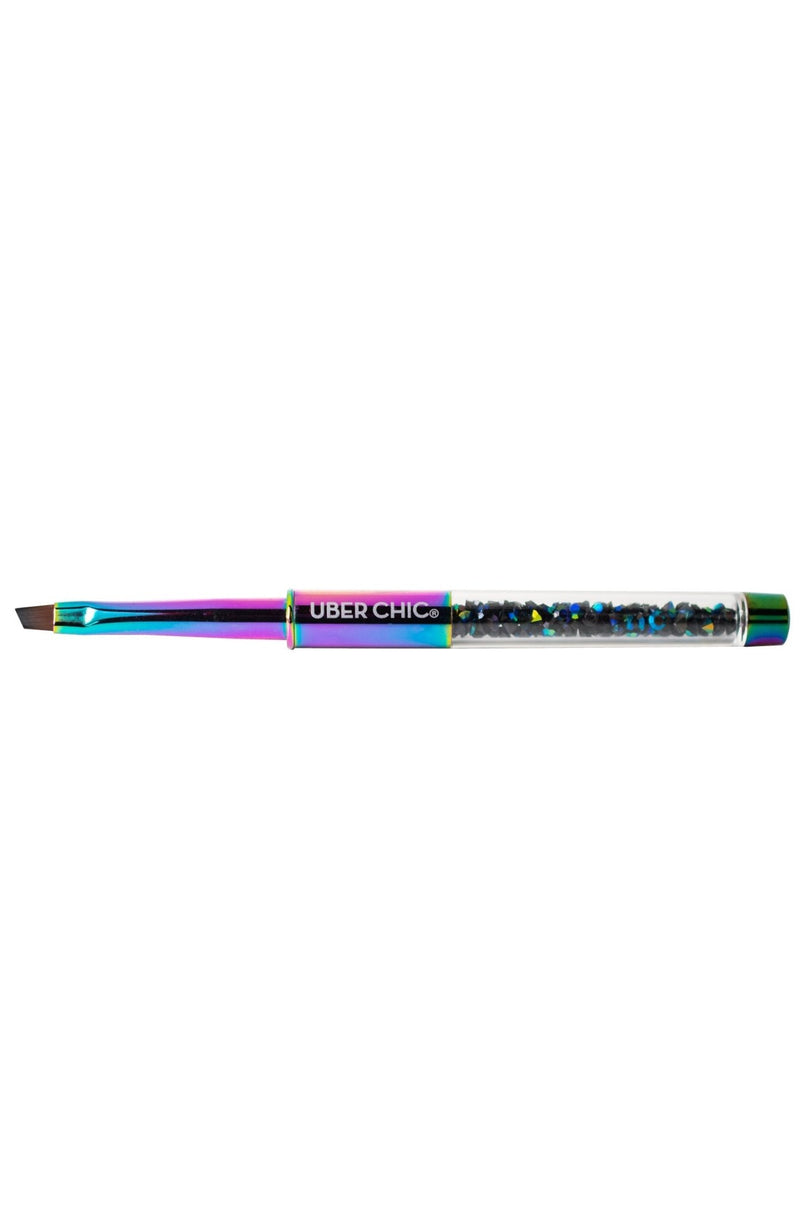 Rainbow Angled Clean Up Brush - Cordoza Nail Supply