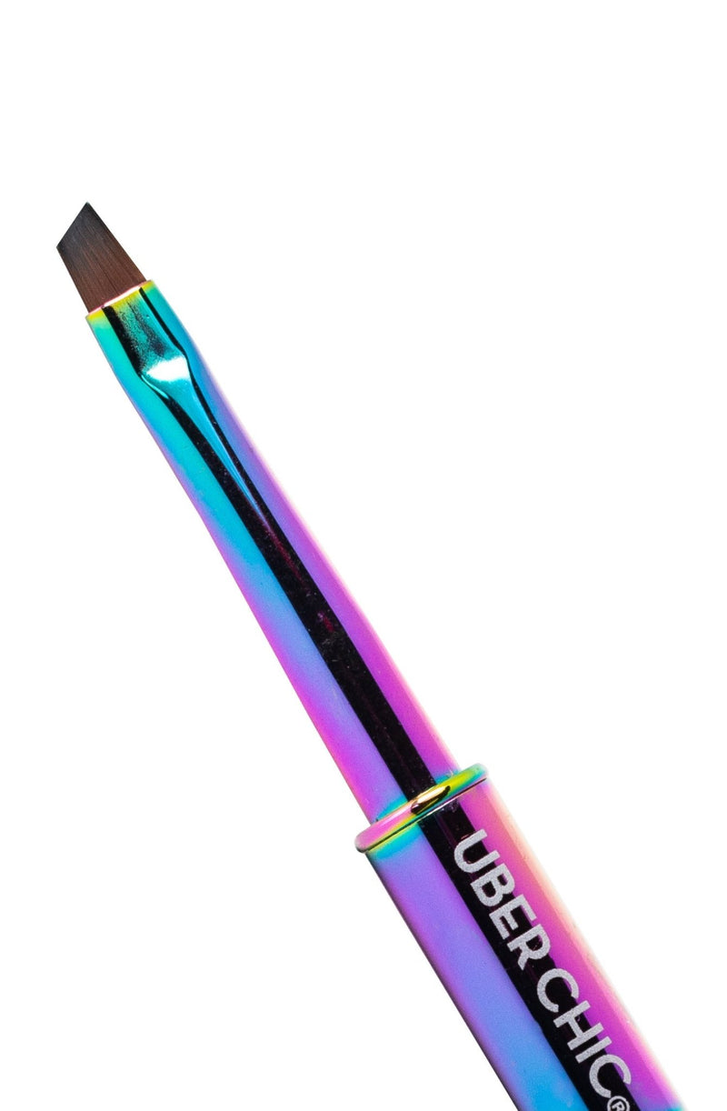 Rainbow Angled Clean Up Brush - Cordoza Nail Supply