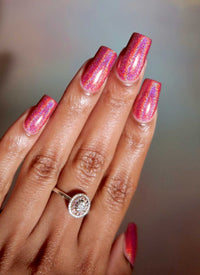 Red-y For My Closeup - Holographic Polish - Cordoza Nail Supply