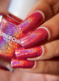Red-y For My Closeup - Holographic Polish - Cordoza Nail Supply