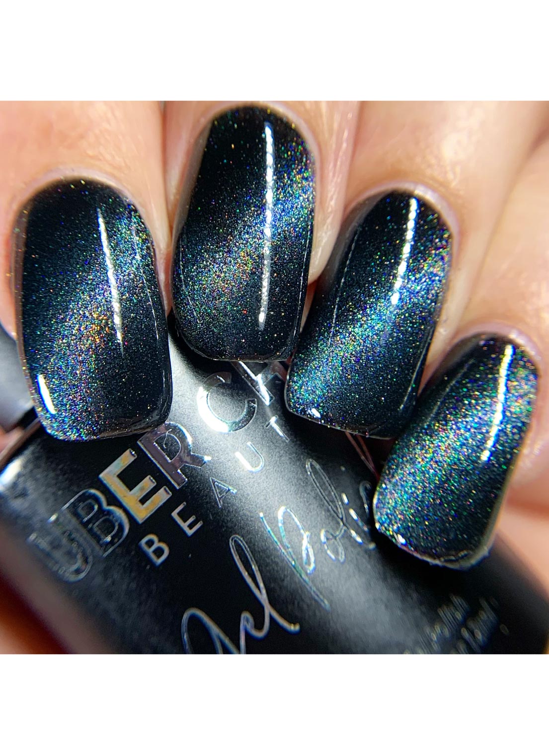 Sapphire Moon- Holo Cats Eye Gel Polish - Cordoza Nail Supply