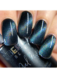 Sapphire Moon- Holo Cats Eye Gel Polish - Cordoza Nail Supply