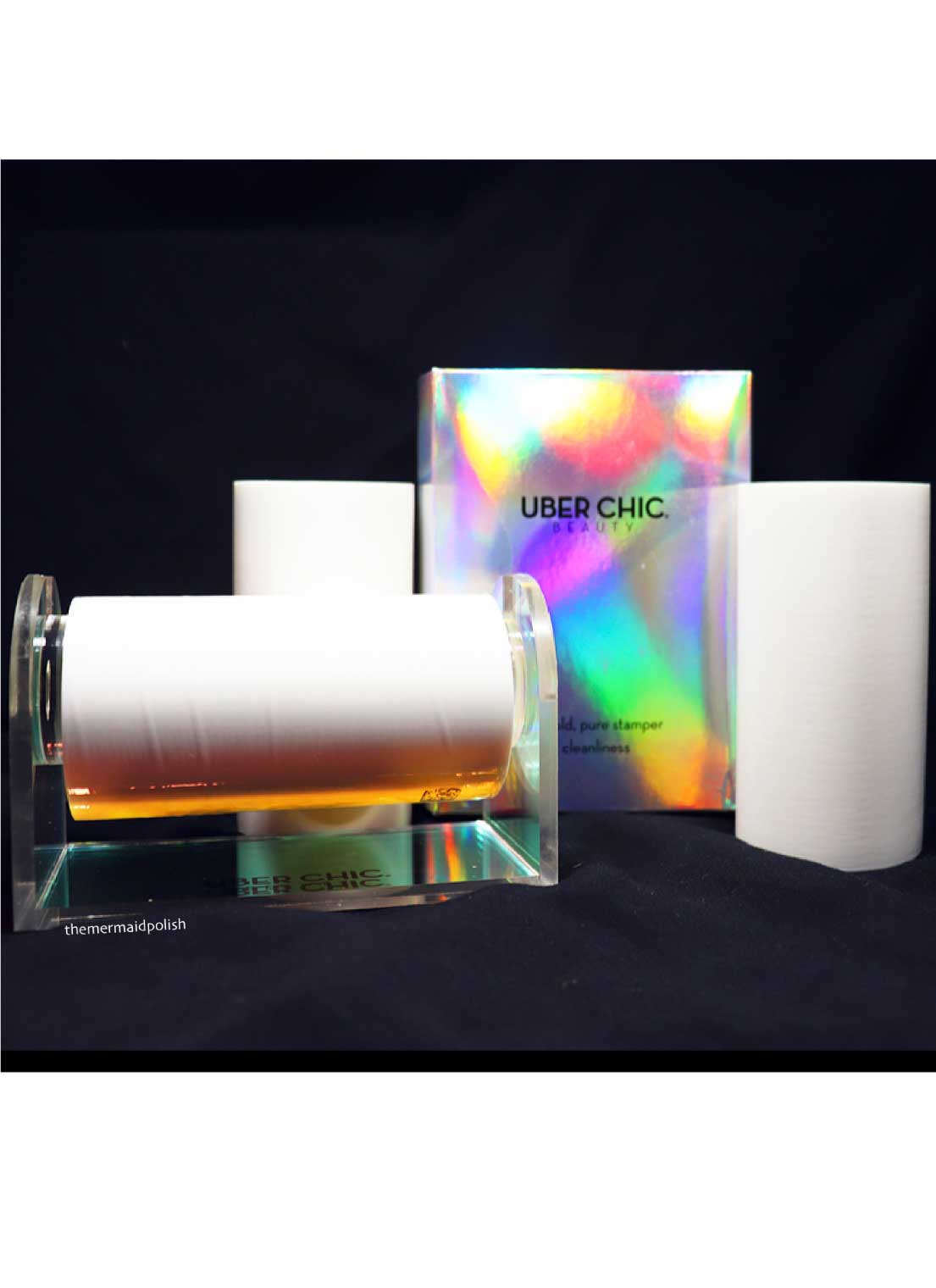 Sticky Roll Iridescent Acrylic Holder - Cordoza Nail Supply